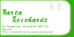 marta reichardt business card